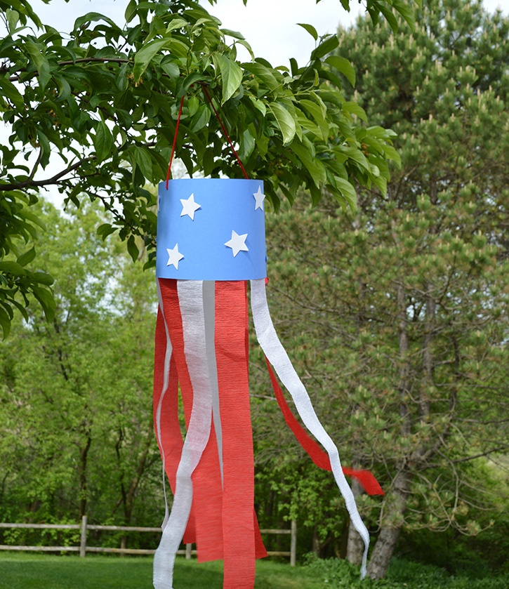 4th of July Windsock Kids Craft